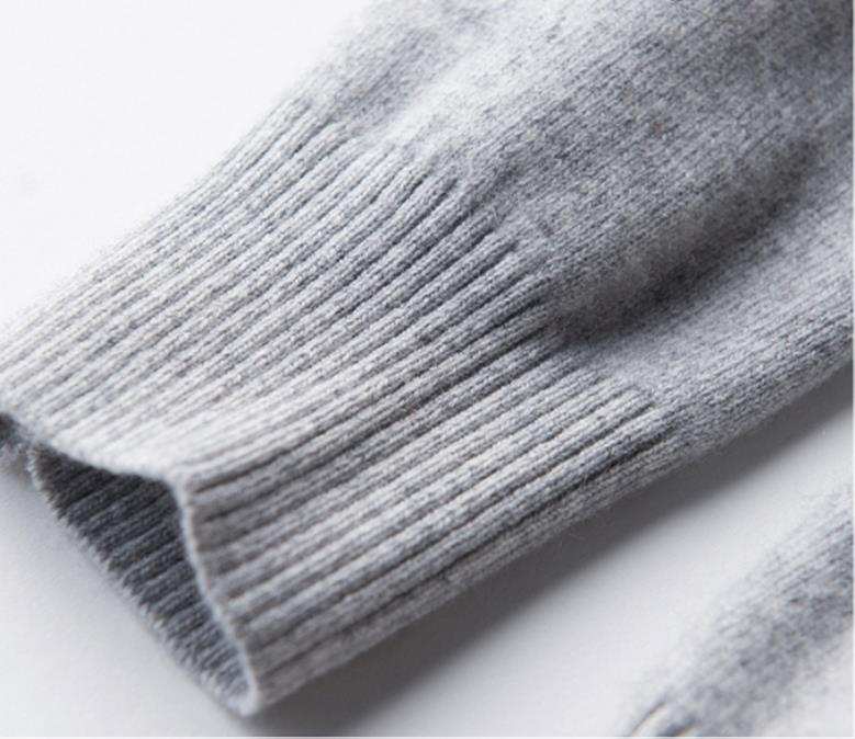 Ribbed cuff close-up