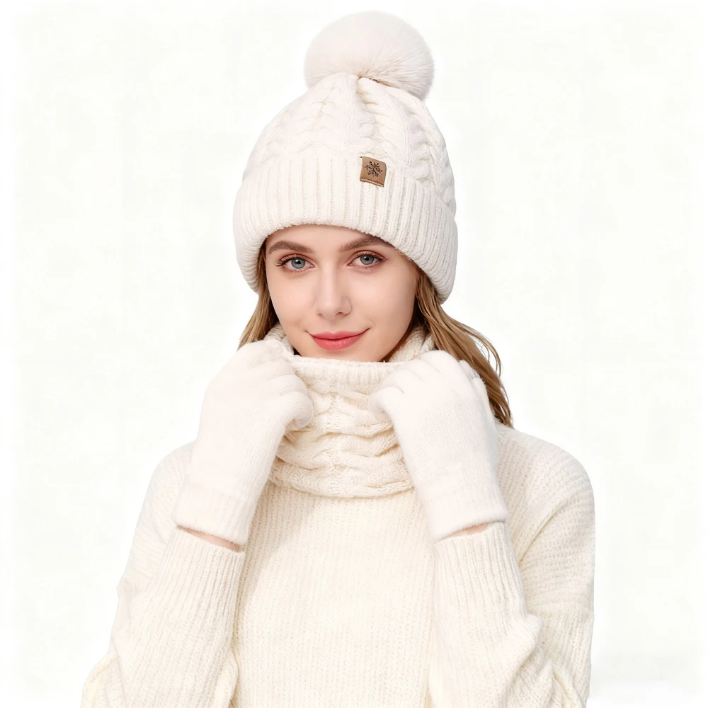 The Winter Gift Set, Women, in Beige, worn